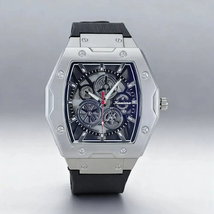 Luxury RM Style Hollow Silicone Watch Men Business Quartz Watches ⌚️