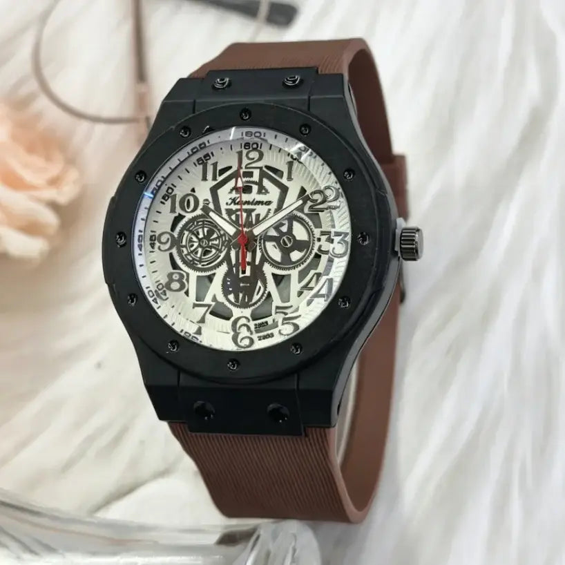 Luxury  Silicone Watch Men Business Quartz Watches ⌚️