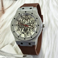 Luxury  Silicone Watch Men Business Quartz Watches ⌚️