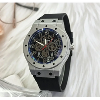 Luxury  Silicone Watch Men Business Quartz Watches ⌚️