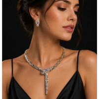 Luxury Snake Necklace & Earrings Set for Women – Elegant Micro Zircon Jewelry ✨🐍💎