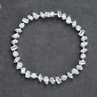 Luxury Square Water Drop Tennis Chain Bracelets Cubic Zirconia CZ Bohemian 💎