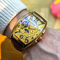 Luxury, Stylish Skeleton Men's Watch, Fully Automatic Mechanical Watch ⌚️