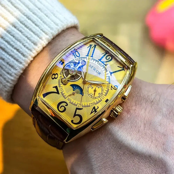 Luxury, Stylish Skeleton Men's Watch, Fully Automatic Mechanical Watch ⌚️