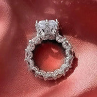 Luxury Vintage Retro 925 Sterling Silver Designer Engagement Ring 💍