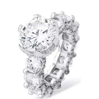 Luxury Vintage Retro 925 Sterling Silver Designer Engagement Ring 💍