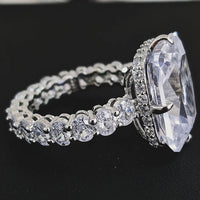 Luxury Vintage Retro 925 Sterling Silver Designer Engagement Ring 💍