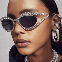 Luxuyr Diamond hollow concave shape sunglasses new ins style sunglasses 🕶️