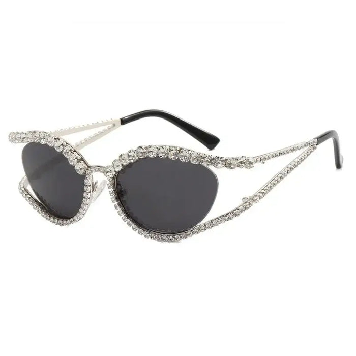 Luxuyr Diamond hollow concave shape sunglasses new ins style sunglasses 🕶️