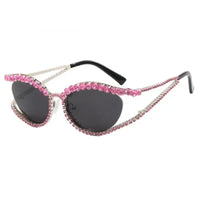 Luxuyr Diamond hollow concave shape sunglasses new ins style sunglasses 🕶️