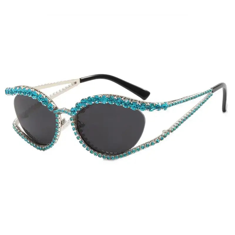 Luxuyr Diamond hollow concave shape sunglasses new ins style sunglasses 🕶️