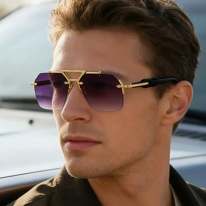 Men's Vintage Sunglasses – UV400 Sun Protection Retro Summer Shades 🕶️