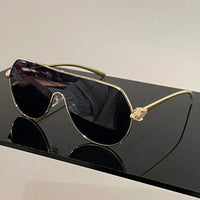 Metal Rim Monoblock Outdoor Shade Sunglasses 🕶️