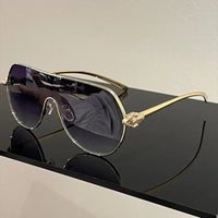 Metal Rim Monoblock Outdoor Shade Sunglasses 🕶️