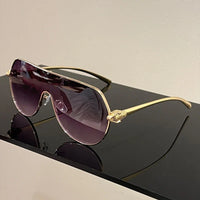 Metal Rim Monoblock Outdoor Shade Sunglasses 🕶️
