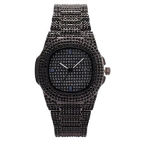 Nautilus Style Luxury Diamond Unisex Watches Hip Hop Calendar Quartz Wristwatches ⏱️