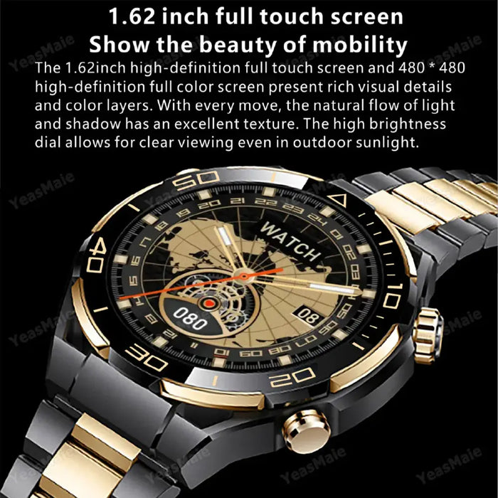 New NFC Smartwatch Men 4GB ROM  Wireless 4GB ROM Bluetooth Call 📞⌚️
