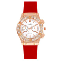 New Silicone Quartz Watch Diamond Watch Neutral Watch Alloy 💎