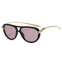 Popular Fashion Double Bridges Pilot Women Luxury Sunglasses Brand Designer 🕶️