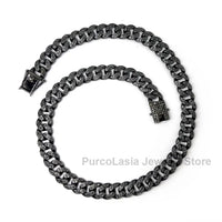 Luxury Iced-Out Cuban Chain Jewelry Set – Watch, Bracelet & Necklace for Men ✨