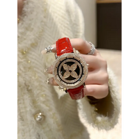 Quarts 28mm Quality watches for women four leaf ⏱️