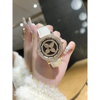 Quarts 28mm Quality watches for women four leaf ⏱️