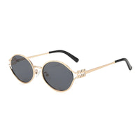 Retro Small Frame Woman Man Metal Cat Eye Glasses Shades UV Protection Sun Glasses✨