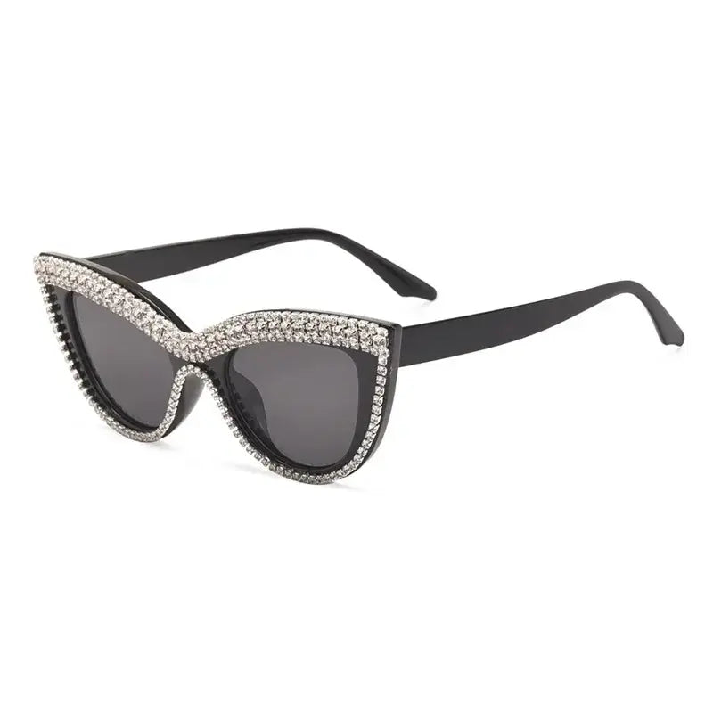 Rhinestones Cat Eye Sunglasses Stylish Women Shades Designer Sunglasses 🕶️