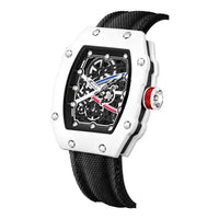 RM Style Skeleton Ultra-Thin Transparent Quartz Watch Mens Watches ⌚️