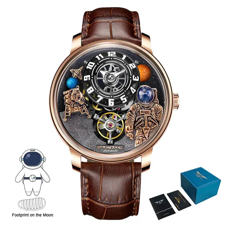 Robot Astronaut Automatic Watch – Luxury Sapphire Crystal Luminous Waterproof⌚