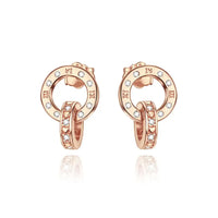 Rose Gold Series 925 Sterling Silver Flamingo Giraffe Star and Moon Flower Earrings ✨