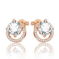 Rose Gold Series 925 Sterling Silver Flamingo Giraffe Star and Moon Flower Earrings ✨