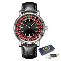 Roulette Game Dial Luxury Watches men Fashion Mens Watch Waterproof 🎰