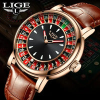 Roulette Game Dial Luxury Watches men Fashion Mens Watch Waterproof 🎰