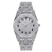Royal Oak Style Luxury Hip Hop Iced Out Diamond Quartz Wrist Watch ⏱️