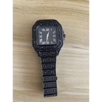 Santos Style Luxury Diamond Watch Unisex Quartz Wristwatches ⏱️