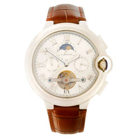 Stainless Steel Case Automatic Mechanical Watch Design Genuine Leather Strap ⌚️