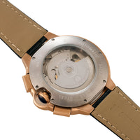 Stainless Steel Case Automatic Mechanical Watch Design Genuine Leather Strap ⌚️