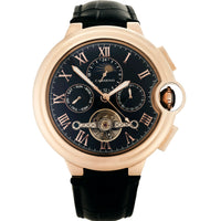 Stainless Steel Case Automatic Mechanical Watch Design Genuine Leather Strap ⌚️