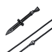 Stainless Steel Cool Punk Dagger Necklaces for Men ✨