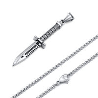 Stainless Steel Cool Punk Dagger Necklaces for Men ✨