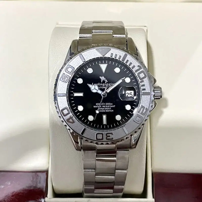 Stainless Steel Yacht Men's Mechanical Watch ⌚️