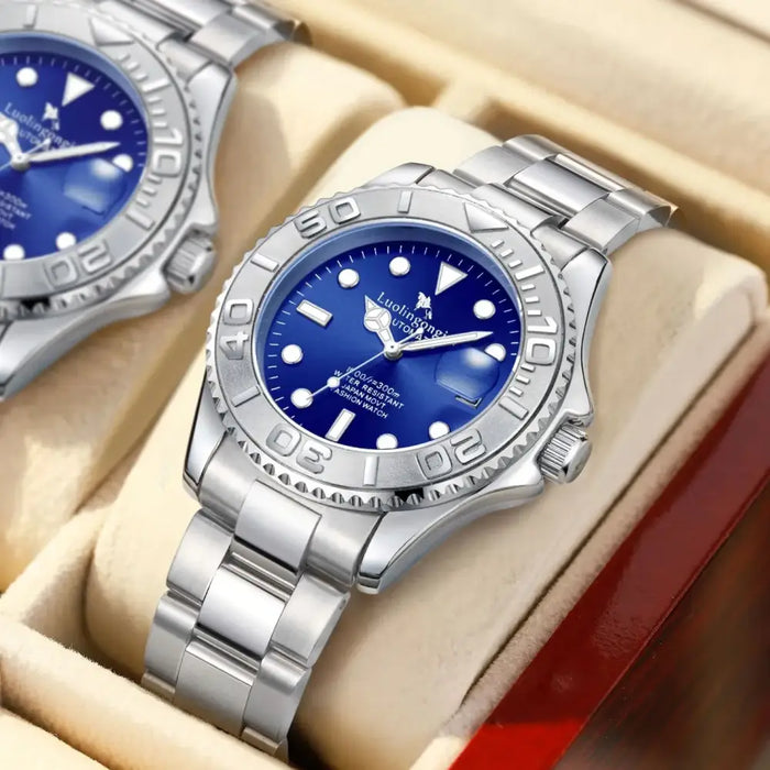 Stainless Steel Yacht Men's Mechanical Watch ⌚️