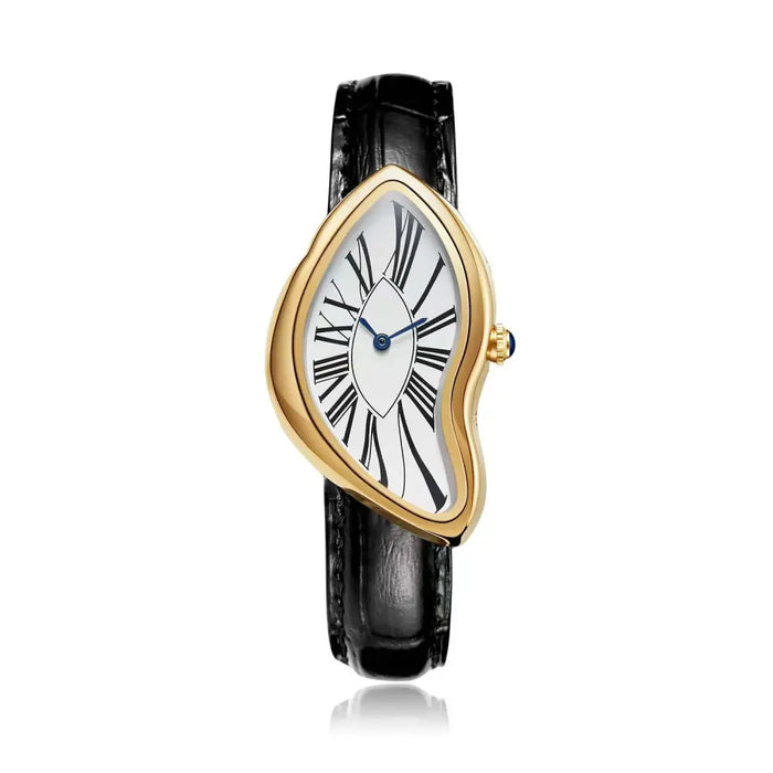 Surrealist Art Melting Clock Watch Unique Soft Time Quartz Wristwatch ⌚️