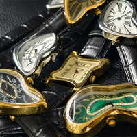 Surrealist Art Melting Clock Watch Unique Soft Time Quartz Wristwatch ⌚️