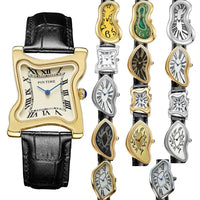 Surrealist Art Melting Clock Watch Unique Soft Time Quartz Wristwatch ⌚️