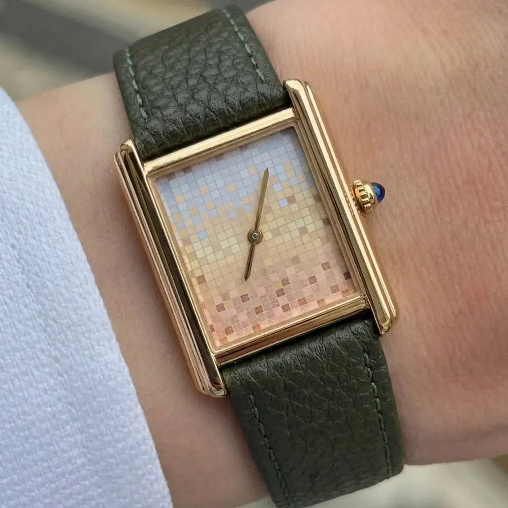 Tank Square Watch Fashionable and Casual  ⌚️