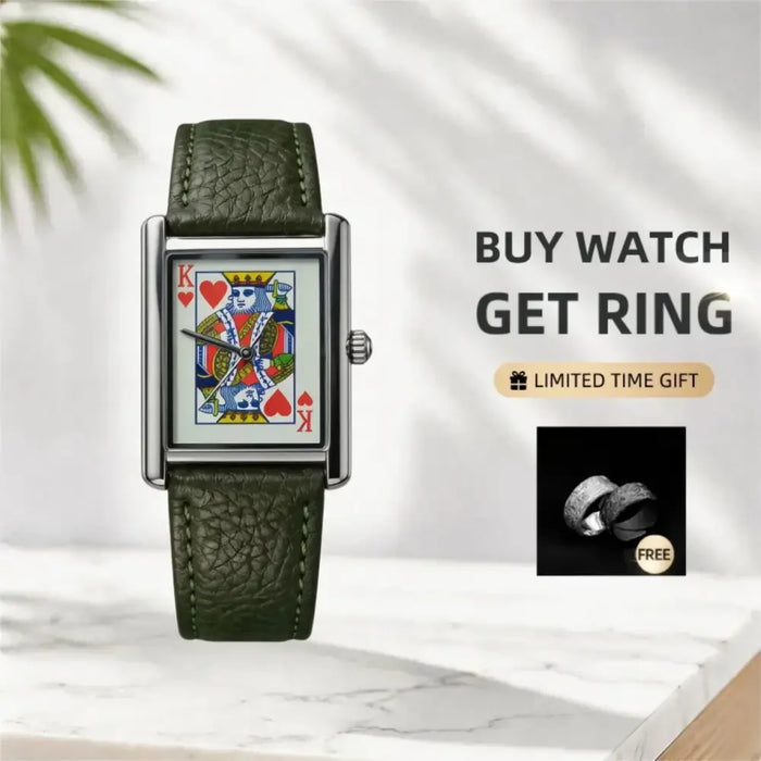 Tank Square Watch Fashionable and Casual  ⌚️