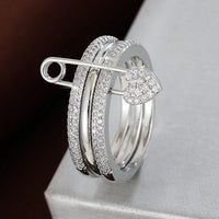 Three Layers Designer Fashion Ring for Women Jewelry ✨