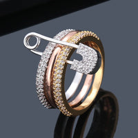 Three Layers Designer Fashion Ring for Women Jewelry ✨